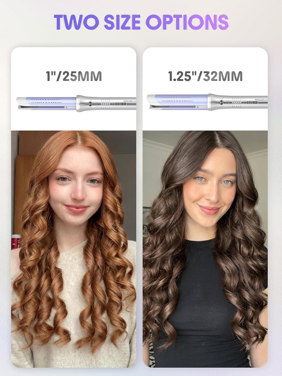 One Touch Airflow Styler Pro1.25 Inch Automatic Rotating 3.0 Cool Air Technology for No-Wait, Curling Iron, Bouncy & Long-Lasting Curls, Zero Burn Risk, 5 Temp Settings