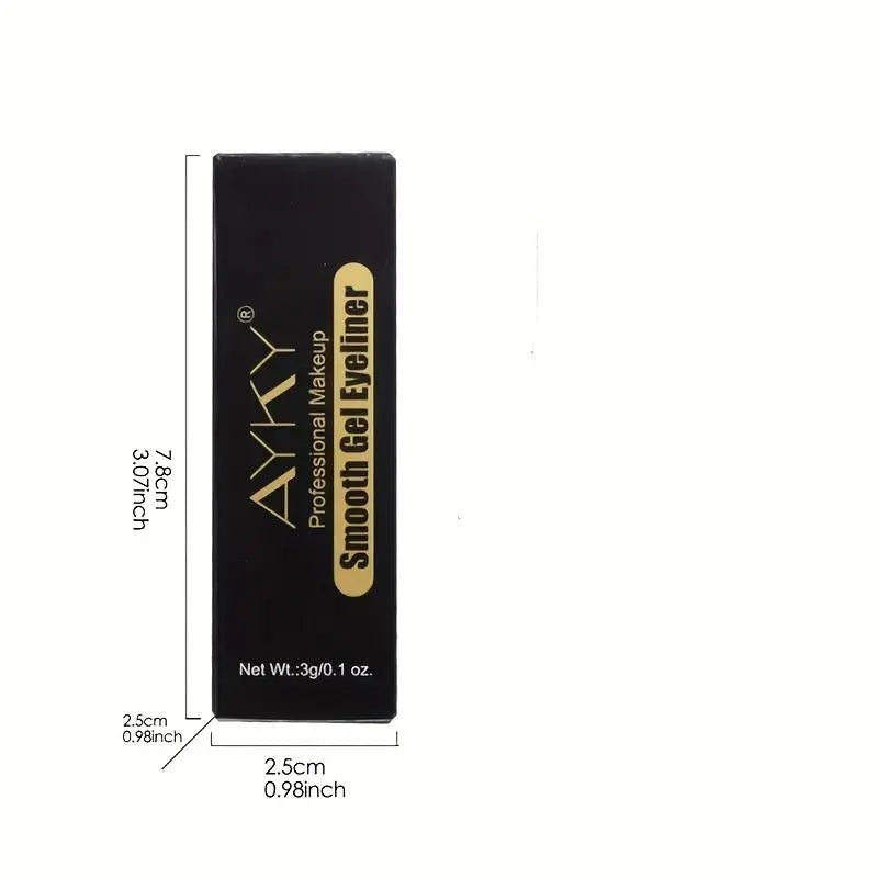 Matte Eyeliner Balm Pen Shadow Dual Use Silver Color Dark, Quick Dry Dense Matte Eyeliner Single Head
